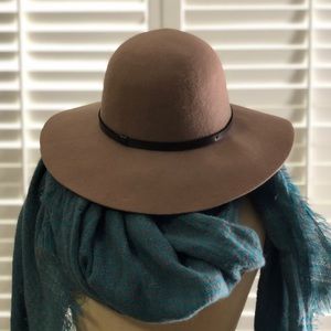 Brown Wool Floppy Hat